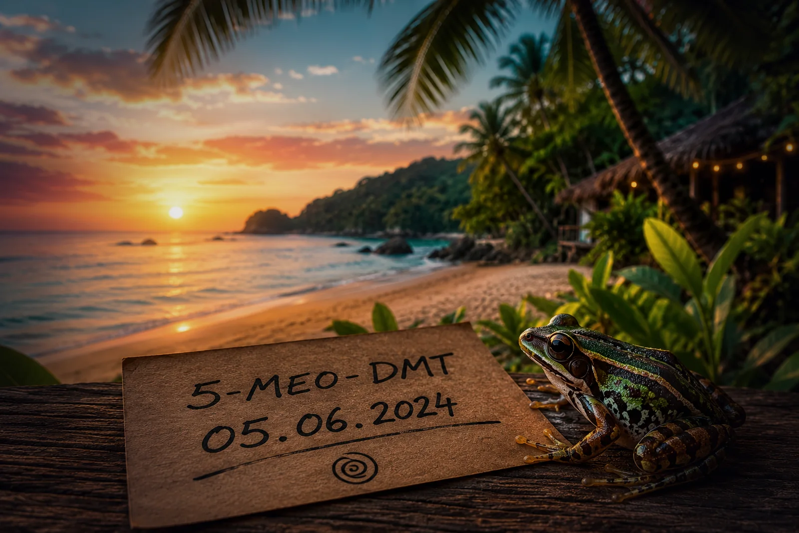 The card by the sea — 5-MeO-DMT, 5th June 2024.
